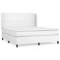 vidaXL Cama box spring con colchón cuero sintético blanco 180x200 cm vidaXL Cama box spring con colchón cuero sintético blanco 180x200 cm