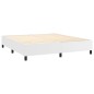 vidaXL Cama box spring con colchón cuero sintético blanco 180x200 cm vidaXL Cama box spring con colchón cuero sintético blanco 180x200 cm