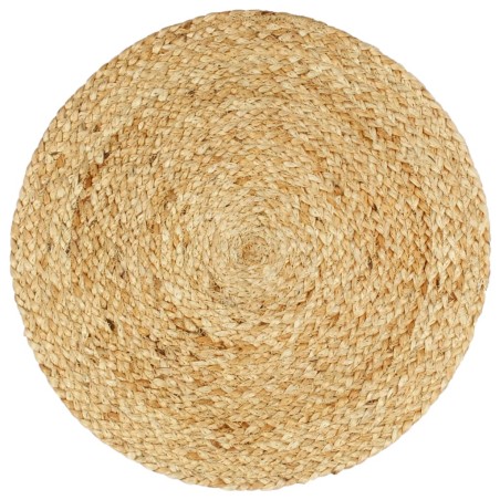 vidaXL Manteles individuales redondos 6 uds yute natural liso 38 cm
