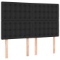 vidaXL Cama box spring con colchón cuero sintético negro 140x190 cm vidaXL Cama box spring con colchón cuero sintético negro 140x190 cm