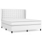 vidaXL Cama box spring con colchón cuero sintético blanco 180x200 cm vidaXL Cama box spring con colchón cuero sintético blanco 180x200 cm