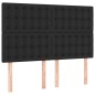 vidaXL Cama box spring con colchón cuero sintético negro 140x200cm vidaXL Cama box spring con colchón cuero sintético negro 140x200cm
