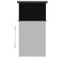 vidaXL Toldo lateral de balcón negro 165x250 cm vidaXL Toldo lateral de balcón negro 165x250 cm