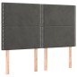 vidaXL Cama box spring con colchón terciopelo gris oscuro 140x190 cm vidaXL Cama box spring con colchón terciopelo gris oscuro 140x190 cm