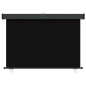vidaXL Toldo lateral de balcón negro 165x250 cm vidaXL Toldo lateral de balcón negro 165x250 cm