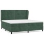 vidaXL Cama box spring con colchón terciopelo verde oscuro 200x200 cm vidaXL Cama box spring con colchón terciopelo verde oscuro 200x200 cm
