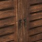 vidaXL Mueble expositor madera de paulownia marrón oscuro 46x24x140 cm