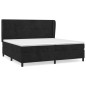vidaXL Cama box spring con colchón terciopelo negro 200x200 cm vidaXL Cama box spring con colchón terciopelo negro 200x200 cm