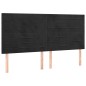 vidaXL Cama box spring con colchón terciopelo negro 200x200 cm vidaXL Cama box spring con colchón terciopelo negro 200x200 cm