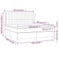 vidaXL Cama box spring con colchón terciopelo gris oscuro 160x200 cm vidaXL Cama box spring con colchón terciopelo gris oscuro 160x200 cm