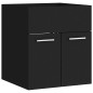 vidaXL Armario para lavabo madera contrachapada negro 41x38,5x46 cm vidaXL Armario para lavabo madera contrachapada negro 41x38,5x46 cm