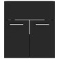 vidaXL Armario para lavabo madera contrachapada negro 41x38,5x46 cm vidaXL Armario para lavabo madera contrachapada negro 41x38,5x46 cm