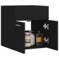 vidaXL Armario para lavabo madera contrachapada negro 41x38,5x46 cm vidaXL Armario para lavabo madera contrachapada negro 41x38,5x46 cm