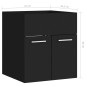 vidaXL Armario para lavabo madera contrachapada negro 41x38,5x46 cm vidaXL Armario para lavabo madera contrachapada negro 41x38,5x46 cm