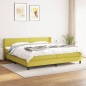 vidaXL Cama box spring con colchón tela verde 200x200 cm vidaXL Cama box spring con colchón tela verde 200x200 cm