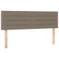 vidaXL Cama box spring con colchón tela gris taupe 140x190 cm vidaXL Cama box spring con colchón tela gris taupe 140x190 cm