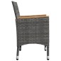 vidaXL Juego de comedor de jardín de 5 piezas gris vidaXL Juego de comedor de jardín de 5 piezas gris