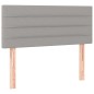 vidaXL Cama box spring con colchón tela gris claro 90x200 cm vidaXL Cama box spring con colchón tela gris claro 90x200 cm