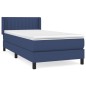 vidaXL Cama box spring con colchón tela azul 80x200 cm vidaXL Cama box spring con colchón tela azul 80x200 cm