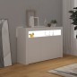 vidaXL Aparador con luces LED blanco 115,5x30x75 cm vidaXL Aparador con luces LED blanco 115,5x30x75 cm