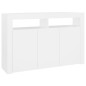 vidaXL Aparador con luces LED blanco 115,5x30x75 cm vidaXL Aparador con luces LED blanco 115,5x30x75 cm