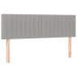 vidaXL Cama box spring con colchón tela gris claro 140x190 cm vidaXL Cama box spring con colchón tela gris claro 140x190 cm