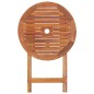 vidaXL Mesa plegable de jardín de madera maciza de acacia 60x75 cm vidaXL Mesa plegable de jardín de madera maciza de acacia 60x75 cm