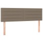 vidaXL Cama box spring con colchón tela gris taupe 140x200 cm vidaXL Cama box spring con colchón tela gris taupe 140x200 cm