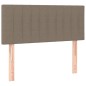 vidaXL Cama box spring con colchón tela gris taupe 100x200 cm vidaXL Cama box spring con colchón tela gris taupe 100x200 cm