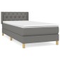 vidaXL Cama box spring con colchón tela gris oscuro 80x200 cm vidaXL Cama box spring con colchón tela gris oscuro 80x200 cm