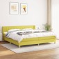 vidaXL Cama box spring con colchón tela verde 200x200 cm vidaXL Cama box spring con colchón tela verde 200x200 cm