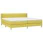 vidaXL Cama box spring con colchón tela verde 200x200 cm vidaXL Cama box spring con colchón tela verde 200x200 cm