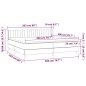 vidaXL Cama box spring con colchón tela verde 200x200 cm vidaXL Cama box spring con colchón tela verde 200x200 cm