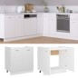 vidaXL Armario bajo fregadero madera ingeniería blanco 80x46x81,5 cm vidaXL Armario bajo fregadero madera ingeniería blanco 80x46x81,5 cm