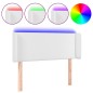 vidaXL Cabecero con LED cuero sintético blanco 83x16x78/88 cm vidaXL Cabecero con LED cuero sintético blanco 83x16x78/88 cm
