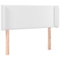 vidaXL Cabecero con LED cuero sintético blanco 83x16x78/88 cm vidaXL Cabecero con LED cuero sintético blanco 83x16x78/88 cm