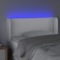 vidaXL Cabecero con LED cuero sintético blanco 83x16x78/88 cm vidaXL Cabecero con LED cuero sintético blanco 83x16x78/88 cm