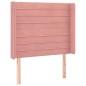 vidaXL Cabecero con LED de terciopelo rosa 93x16x118/128 cm vidaXL Cabecero con LED de terciopelo rosa 93x16x118/128 cm