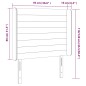 vidaXL Cabecero con LED de terciopelo rosa 93x16x118/128 cm vidaXL Cabecero con LED de terciopelo rosa 93x16x118/128 cm