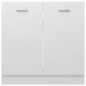 vidaXL Armario bajo fregadero madera ingeniería blanco 80x46x81,5 cm vidaXL Armario bajo fregadero madera ingeniería blanco 80x46x81,5 cm