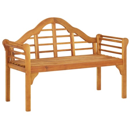 vidaXL Banco de jardín madera maciza de acacia 125 cm 