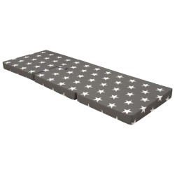 vidaXL Colchón de espuma plegable 190x70x9 cm gris