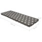 vidaXL Colchón de espuma plegable 190x70x9 cm gris vidaXL Colchón de espuma plegable 190x70x9 cm gris