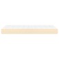 vidaXL Colchón de muelles ensacados tela color crema 90x190x20 cm vidaXL Colchón de muelles ensacados tela color crema 90x190x20 cm