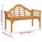 vidaXL Banco de jardín madera maciza de acacia 125 cm vidaXL Banco de jardín madera maciza de acacia 125 cm