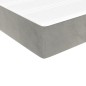 vidaXL Colchón de muelles ensacados terciopelo gris claro 100x200x20cm vidaXL Colchón de muelles ensacados terciopelo gris claro 100x200x20cm