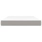 vidaXL Colchón de muelles ensacados tela gris claro 140x190x20 cm vidaXL Colchón de muelles ensacados tela gris claro 140x190x20 cm