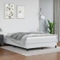 vidaXL Colchón muelles ensacados cuero sintético blanco 140x190x20 cm vidaXL Colchón muelles ensacados cuero sintético blanco 140x190x20 cm