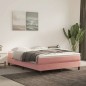 vidaXL Colchón de muelles ensacados terciopelo rosa 140x200x20 cm vidaXL Colchón de muelles ensacados terciopelo rosa 140x200x20 cm