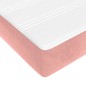 vidaXL Colchón muelles ensacados terciopelo rosa 180x200x20 cm vidaXL Colchón muelles ensacados terciopelo rosa 180x200x20 cm